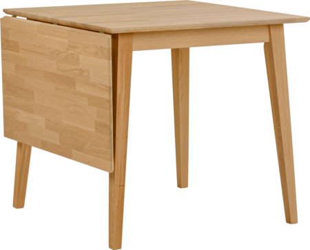 Spisebord Rowico Filippa udtræksbord i olieret massiv eg 80Ã80-125 cm FSC-certificeret